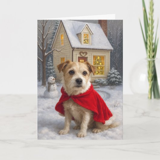 Russell Terrier Weihnachtskarte Feiertagskarte (Vorderseite)