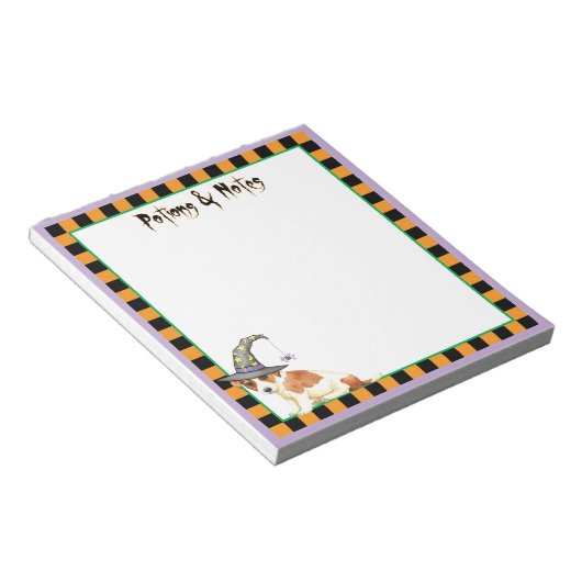 Russell Terrier Witch Notepad Notizblock (angewinkelt)