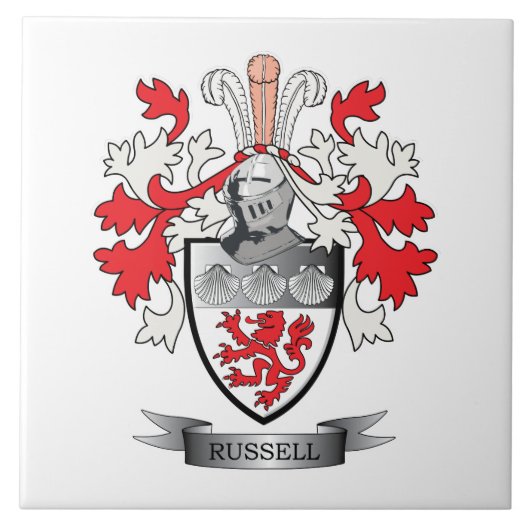 Russell-Wappen Fliese (Vorderseite)