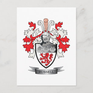 Russell-Wappen Postkarte