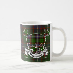 Russelltartan-Schädel Kaffeetasse