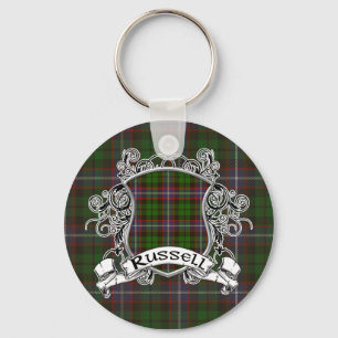 Russelltartan-Schild Schlüsselanhänger