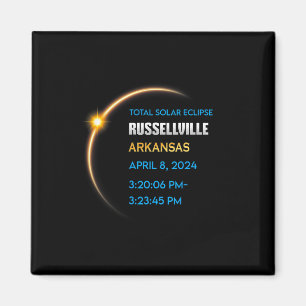 Russellville Arkansas Total Solar Eclipse 2024 Magnet