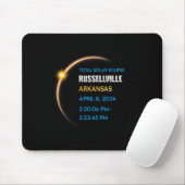 Russellville Arkansas Total Solar Eclipse 2024 Mousepad (Mit Mouse)
