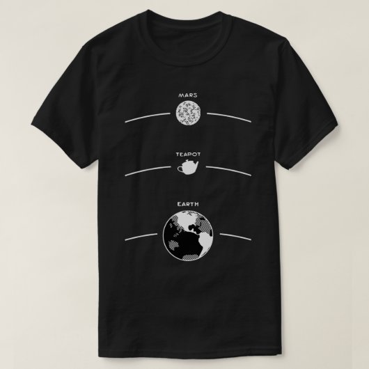 Russellx27s Teapot A Celestial Diagramm T-Shirt (Design vorne)