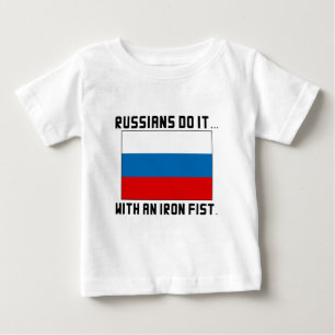 Russen machen's... mit eiserner Faust Baby T-shirt