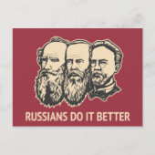 Russen tun es besser postkarte (Vorderseite)
