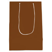 Russet Brown Medium Geschenktasche Mittlere Geschenktüte (Rückseite)