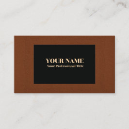 Russet Frame Black Center Generic Adaptable Visitenkarte
