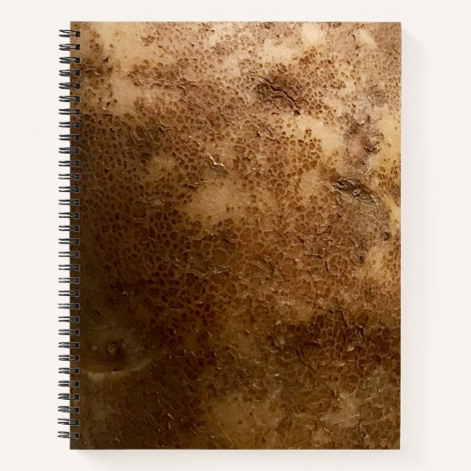 Russet Potato Close Up Photograph Spiral Notebook Notizblock (Vorderseite)