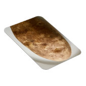 Russet Potato on White Plate Photo Magnet (Rechte Seite)