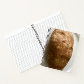 Russet Potato on White Plate Photograph Notizblock (Innenseite)