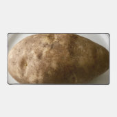 Russet Potato on White Plate Photograph Schreibtischunterlage (Vorderseite)
