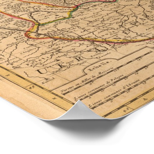 Russia and Ukraine Poster (Ecke)