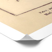 Russia Caricature Map 1868 Poster (Ecke)