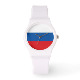 Russia Flag Armbanduhr