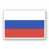 Russia Flag Aufkleber (Vorderseite)