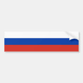 Russia Flag Autoaufkleber (Vorne)