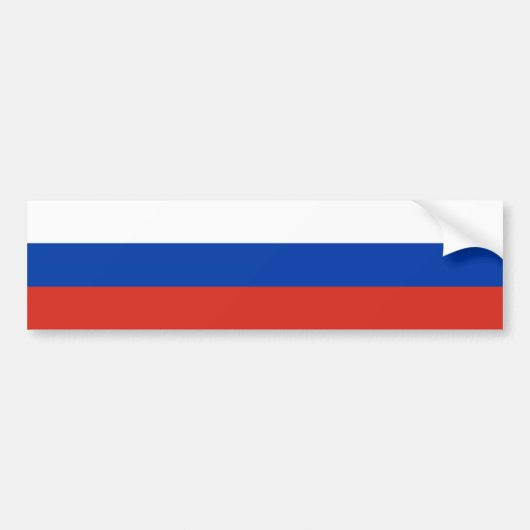 Russia Flag Autoaufkleber (Vorne)