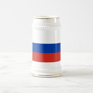 Russia Flag Bierglas