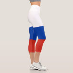 Russia Flag Capri Leggings<br><div class="desc">Patriotische Flagge Russlands.</div>