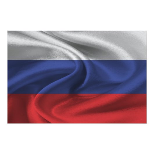 Russia Flag Fotodruck (Vorne)