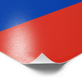 Russia Flag Fotodruck (Ecke)