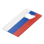 Russia Flag Geldbeutel Flaschenöffner (Vorderseite Schrägansicht)
