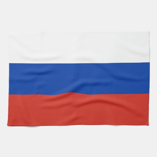 Russia Flag Geschirrtuch (Horizontal)