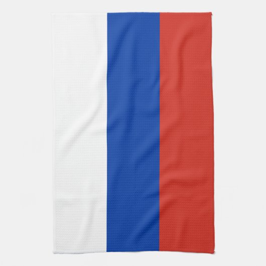 Russia Flag Geschirrtuch (Vertikal)