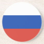 Russia Flag Getränkeuntersetzer (Vorne)