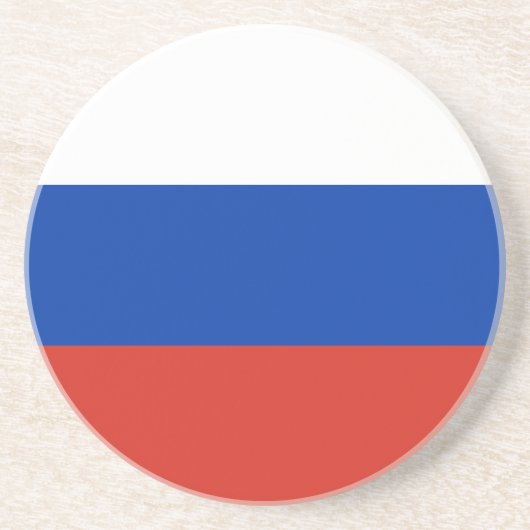 Russia Flag Getränkeuntersetzer (Vorne)