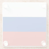 Russia Flag Glasuntersetzer (Rückseite)