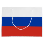 Russia Flag Große Geschenktüte (Vorderseite)