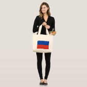 Russia Flag Jumbo Stoffbeutel (Vorderseite (Model))