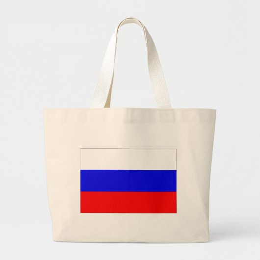Russia Flag Jumbo Stoffbeutel (Vorne)