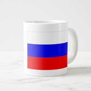 Russia Flag Jumbo-Tasse
