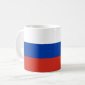 Russia Flag Kaffeetasse (Vorderseite Links)