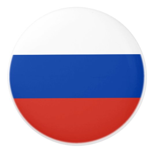 Russia Flag Keramikknauf (Vorderseite)