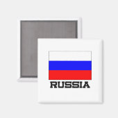 Russia Flag Magnet (Vorderseite/Rückseite)