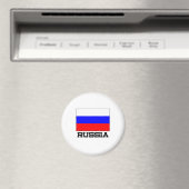 Russia Flag Magnet (In Situ (Geschirrspüler))