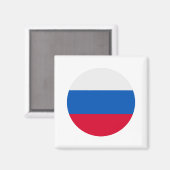 Russia Flag Magnet (Vorderseite/Rückseite)