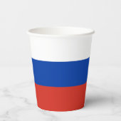Russia Flag Pappbecher (Rückseite)