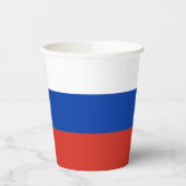 Russia Flag Pappbecher (Links)