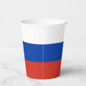 Russia Flag Pappbecher (Rechts)