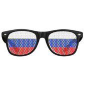 Russia Flag Partybrille (Vorderseite)