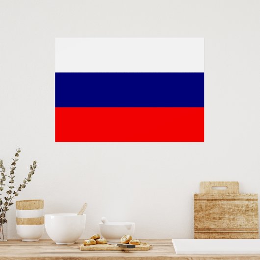 Russia Flag Poster (Küche)
