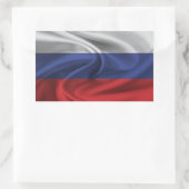 Russia Flag Rechteckiger Aufkleber (Tasche)