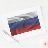 Russia Flag Rechteckiger Aufkleber (Umschlag)