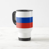 Russia Flag Reisebecher (Vorderseite Links)